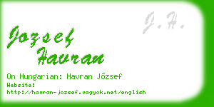 jozsef havran business card